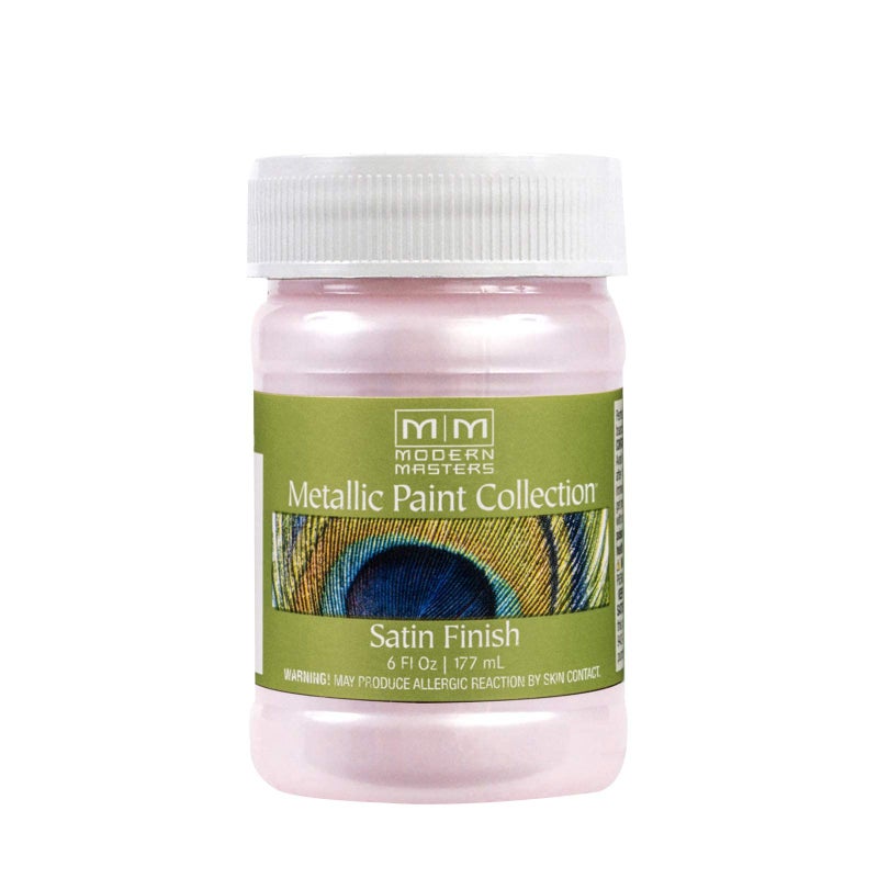 Modern Masters 6 oz Modern Masters ME246 Rose Metallic Paint Collection, Satin Water-Based Decorative Metallic Paint - Image 1